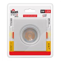 Spot Emb.03W Led 3000K Quad Kian