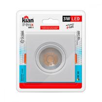 Spot Emb.03W Led 6000K Quad Kian