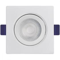 Spot Emb.03W Led 6500K Quadr B_D Branco