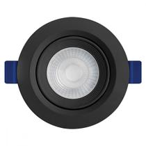 Spot Emb.05W Led 3000K Red B_D Preto