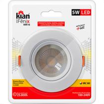 Spot Emb.05W Led 3000K Red Kian Spot Emb.05W Led 3000K Red Kian
