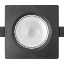 Spot Emb.08W Led 3000K Quadr Blumenau Preto Spot Emb.08W Led 3000K Quadr Blumenau Preto