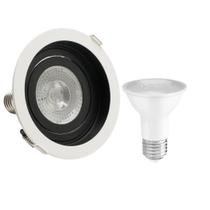 Spot Emb Red Recuo PAR20 + 1 Lâmpada LED 6W 2700K E27 Spot Emb Red Recuo PAR20 + 1 Lâmpada LED 6W 2700K E27