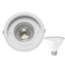 Spot Emb Red Recuo PAR30 + 1 Lâmpada LED 10W 2700K E27