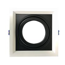 Spot Embutido Recuado Branco Com Preto In50351 New Line Spot Embutido Recuado Branco Com Preto In50351 New Line