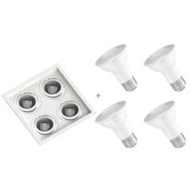 Spot Embutido Recuado PAR20 + Lâmpada LED 6W 2700K 36 Spot Embutido Recuado PAR20 + Lâmpada LED 6W 2700K 36