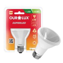 Spot Embutido Recuado Par20 Luz Branco Quente 3000k E27