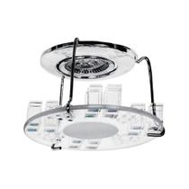 Spot embutido vidro redondo bipino 110v inolbia zg088 luciin