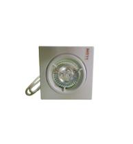 Spot Embutido Zamac Quadrado Branco Fixo Mr11