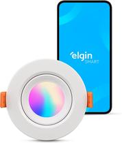 Spot embutir 5w led rgb inteligente smart bivolt redondo alexa google assistant - Elgin