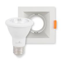 Spot Embutir Antiofuscante Branco Lâmpada 7W 2700K Irc 80