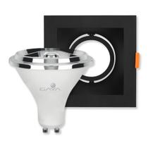 Spot Embutir Antiofuscante Preto Lâmpada 4.8W 4000K Irc 95