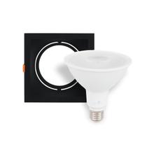 Spot Embutir Antiofuscante Preto Lâmpada 9.8W 2700K Irc 80
