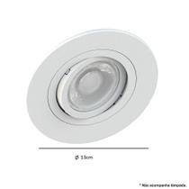 Spot Embutir AR70 Redondo Branco Face Plana SaveEnergy