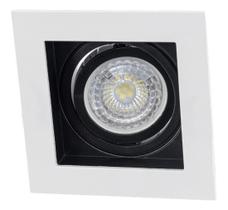 Spot Embutir Conecta Br/ Preto Click Bella DL146DICWB MR16 ST2348