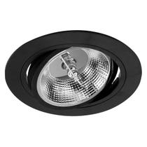 Spot Embutir Conecta Preto DL152AR111B Bella + LED AR111 br Quente ST2752