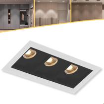 Spot Embutir De Led Luzon 6w Linear Branco Preto Luz Quente Neutra