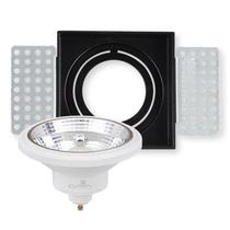 Spot Embutir Direcionável Preto Lâmpada Dimerizável 12W Spot Embutir Direcionável Preto Lâmpada Dimerizável 12W