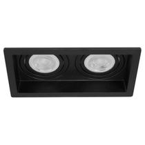 Spot Embutir Duplo Recuado Preto P/ LED MR11 Save Energy Se-330.3128 ST2842