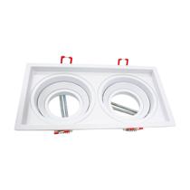 Spot Embutir Duplo Recuado soquete Gu10 p/ lâmpada Mr16 Sistema Click St441