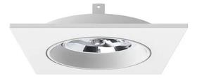Spot Embutir Face Plana Direcionável Ar111 Interlight- Il0157 127/220v Branco
