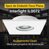 Spot Embutir Face Plana Mini Dicróica Mr11 Interlight Il0072 Spot Embutir Face Plana Mini Dicróica Mr11 Interlight Il0072