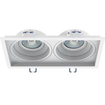 Spot Embutir Interlight GZ10 2XDicróica Recuado GZ10 Preto