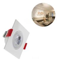 Spot Embutir Led 3w 3000k Quadrado Bivolt Opus