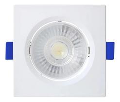 Spot embutir led slim quadrado 6w branco 6500k blumenau
