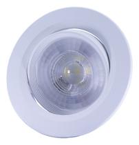 Spot Embutir Led Teto Redondo 7w Direcionável Ilumina Quente - Athlanta
