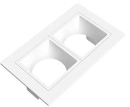 Spot Embutir Linea Mr11 Duplo Branco