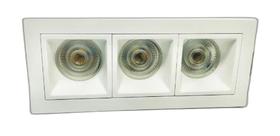 Spot Embutir Linea Mr11 Triplo Branco