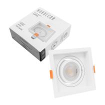 Spot Embutir Loyo Quadrado Branco P/MR16 IP20 Policarbonato 6820 Nordecor ST3235