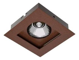 Spot Embutir marrom Quadrado Par20 Aluminio Com Recuo Bonin