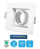Spot Embutir Mini Dicroica Quadrado Branco Recuado Spot Embutir Mini Dicroica Quadrado Branco Recuado