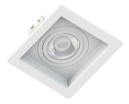 Spot Embutir MR16 Quadrado Branco Recuado - Opus