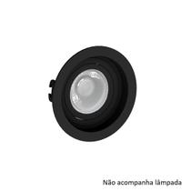 Spot Embutir MR16 Redondo Preto Recuado - SaveEnergy