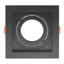 Spot Embutir Par20 Quadrado Preto Recuado Opus