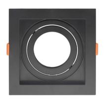 Spot Embutir Par20 Quadrado Preto Recuado Opus
