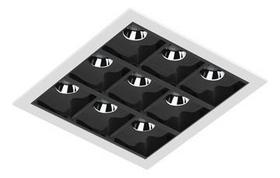 Spot Embutir Picco Interlight Il4994-ab-s 21w 34o 2700k Ip40 127/220v Branco/preto