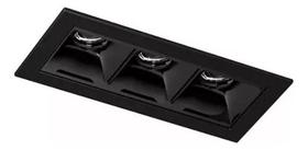 Spot Embutir Picco Triplo Interlight 7w 2700k 4992 Ma S Cor Preto