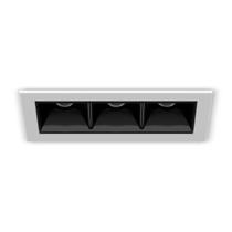 Spot embutir picco triplo led 7w 4992 ab s bm v1 2700k brancopreto interlight 570lm irc90