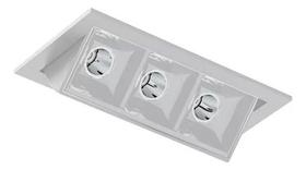 Spot Embutir Picco Triplo Orientável Interlight 4582ab Cor Branco 110v/220v Spot Embutir Picco Triplo Orientável Interlight 4582ab Cor Branco 110v/220v