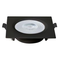 Spot Embutir Quadrado ABS+PC 6W Bivolt LED 6.500K - Preto