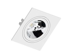 Spot Embutir Quadrado Branco ABS Plano P/ 1xAr111 Save