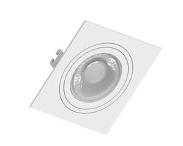 Spot Embutir Quadrado Branco ABS Plano P/ 1xMR11 Save Spot Embutir Quadrado Branco ABS Plano P/ 1xMR11 Save