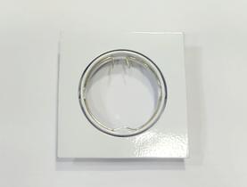 Spot Embutir Quadrado Plano Mr16 Direcionavel Alumínio Branco Startec