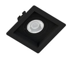 Spot Embutir Quadrado Preto ABS Recuado P/ 1xPar20 Spot Embutir Quadrado Preto ABS Recuado P/ 1xPar20