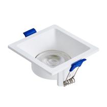 Spot Embutir Quadrado Recuado Branco 9,4cm Led 6W 4000K Bivolt