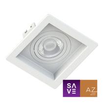 Spot Embutir Quadrado Recuado Dicroica Mr16 Branco